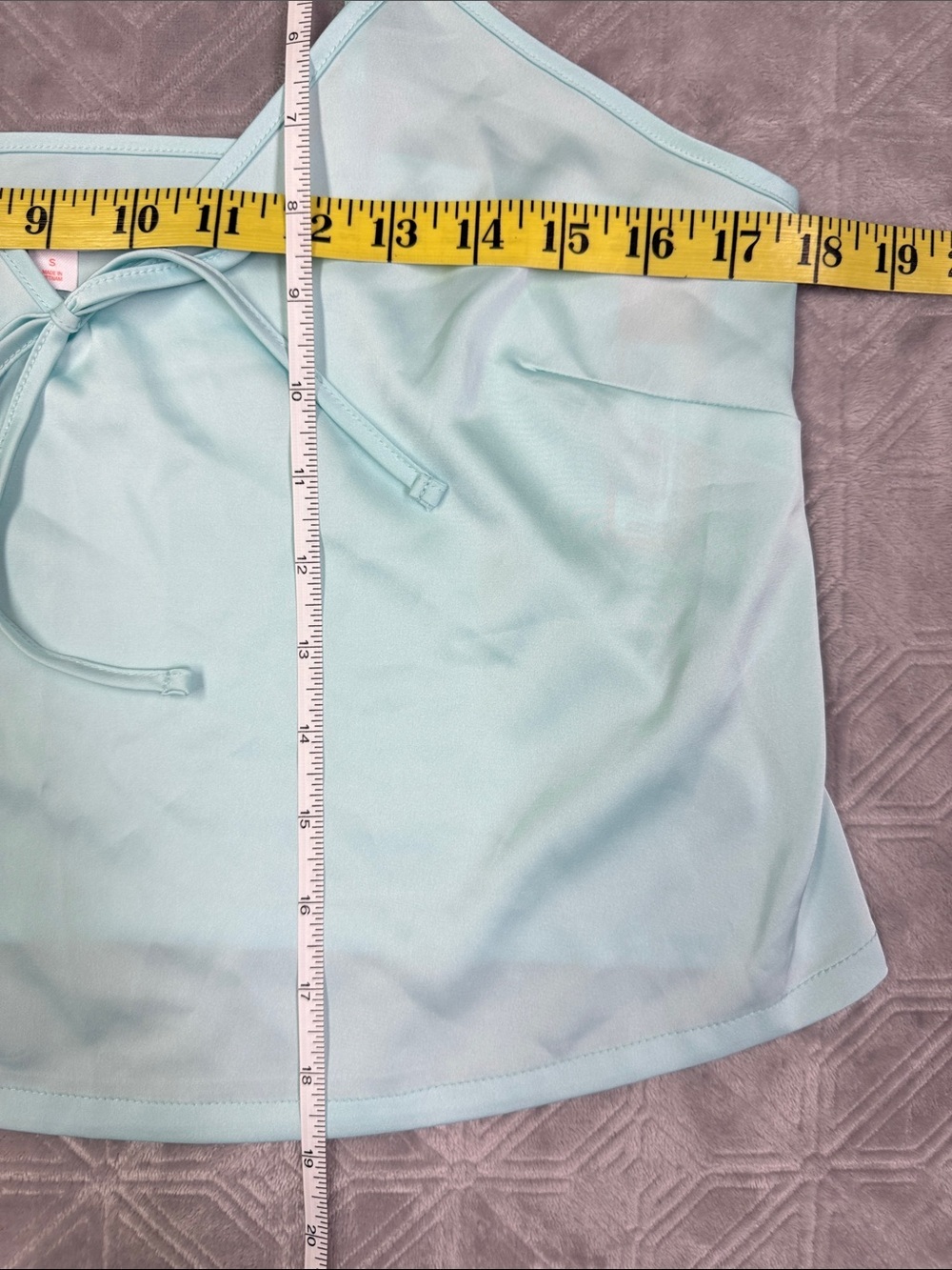 Colsie Light Aqua Spaghetti Strap Tie-Front Cami - Picture 5 of 5